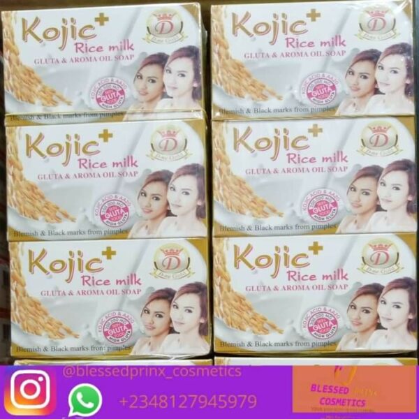 KOJIC RICE MILK GLUTA & AROMA OIL SOAP (6pics)