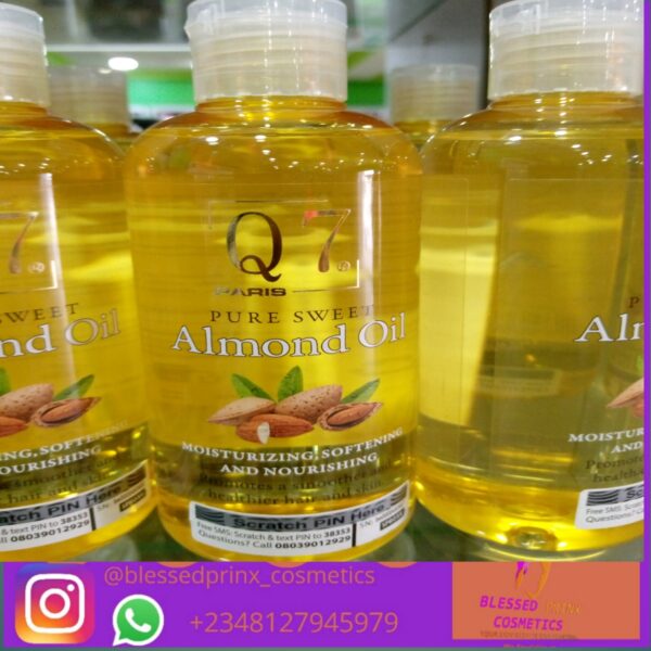 Q7 PARIS PURE SWEET ALMOND OIL (250ML)