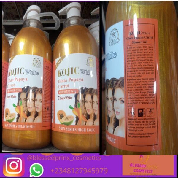 Kojic White Gluta Papaya Arbutin 7 Days White Shower Gel 1000ML