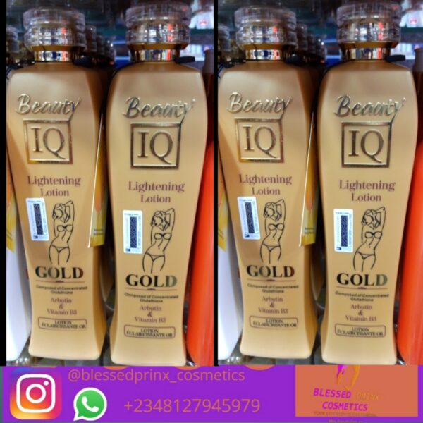 BEAUTY IQ LIGHTENING GOLD LOTION 500ML WITH ARBUTIN & VITAMIN B3