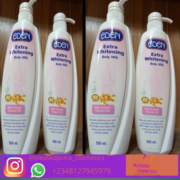 EDEN EXTRA WHITENING BODY MILK (500ML)