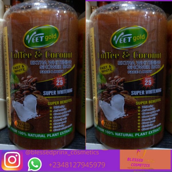 VEETGOLD COFFEE & COCONUT EXTRA WHITENING SHOWER BATH 1000ML