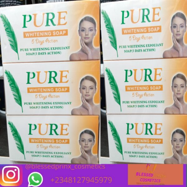 PURE WHITENING 5 DAYS ACTION EXFOLIANT SOAP (6 PIECES)