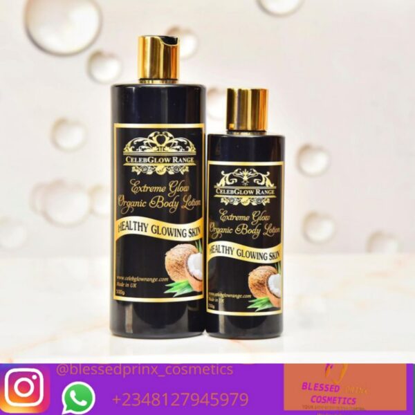 CELEB GLOW RANGE EXTREME GLOW ORGANIC WHITENING LOTION WITH COCONUT OIL (250ML)