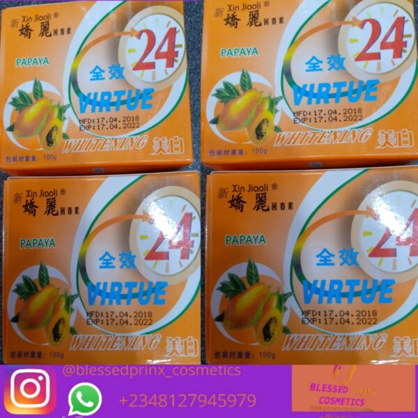 VIRTUE 24 WHITENING PAPAYA FACIAL SOAP