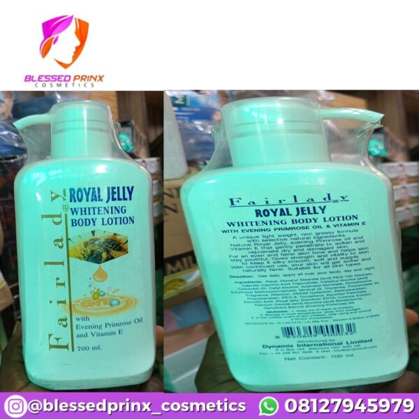 FAIR LADY ROYAL JELLY WHITENING BODY LOTION WITH EVENING PRIMROSE OIL AND VITAMIN E 700ml