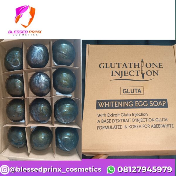 Glutathione injection whitening egg soap