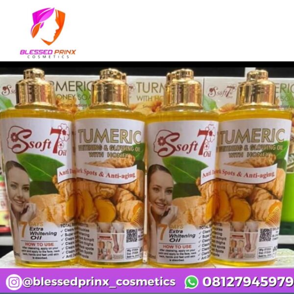Soft 7 Turmeric Whitening and Glowing body oil (250ml)