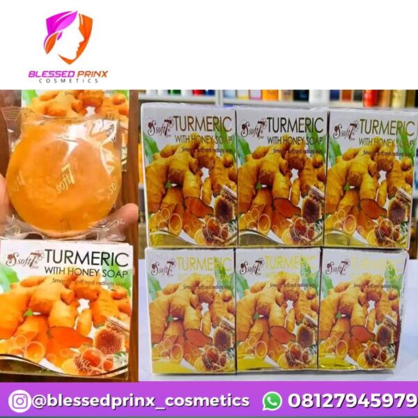 Soft 7 Turmeric with Honey Soap (6pics)