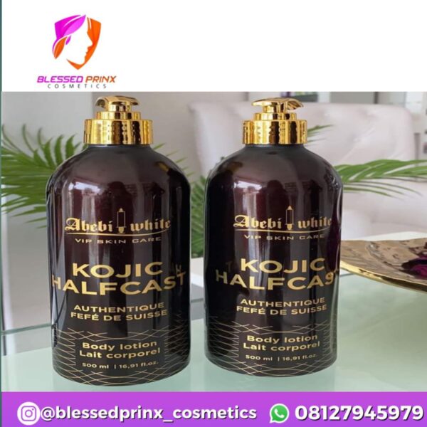 ABEBI WHITE KOJIC HALF CAST WHITENING BODY LOTION 500ML