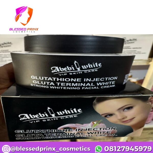 ABEBI WHITE GLUTATHIONE INJECTION STRONG WHITENING FACE CREAM (Black, Blue & Orange)