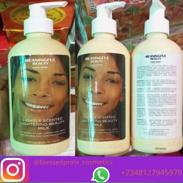 MEANINGFUL BEAUTY LIGHTLY SCENTED LIGHTENING BEAUTY MILK (500ml)