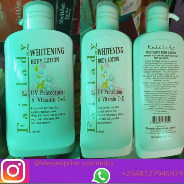 FAIR LADY WHITENING BODY LOTION WITH UV PROTECTION & VITAMIN C+E(700ML)
