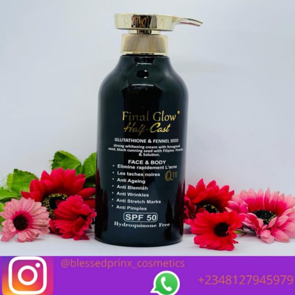 FINAL GLOW HALF CAST FACE & BODY LOTION SPF 50 (500ml)