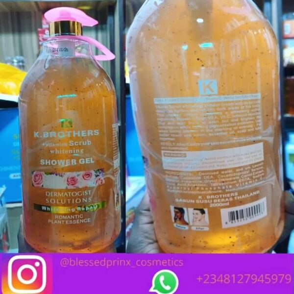 K BROTHERS + VITAMINS SCRUB WHITENING SHOWER GEL (2000ML)