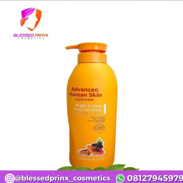 ADVANCED KOREAN SKIN BRIGHT AND CLEAR VIT C & VIT E BODY GEL WASH- 1200ML