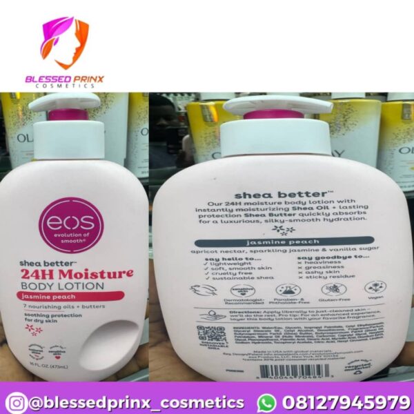 EOS Shea Better 24H Moisture Body Lotion Jasmine Peach