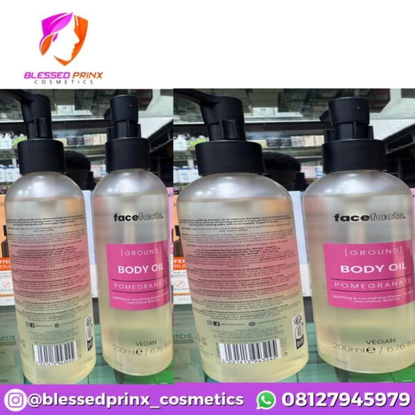 Face Facts Ground Body Oil - Pomegranate - 200ml