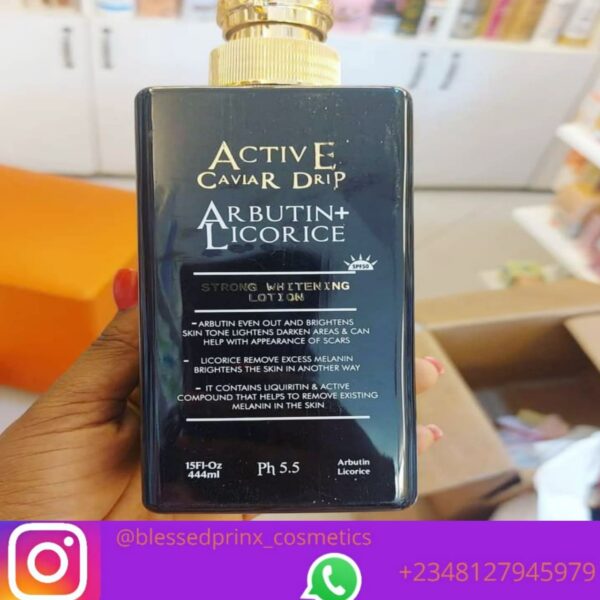 ACTIVE CAVIAR DRIP ARBUTIN + LICORICE STRONG WHITENING BODY LOTION (444ML)