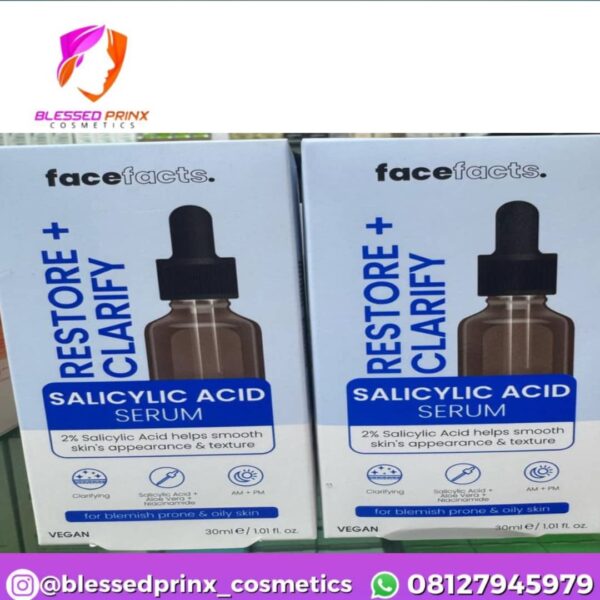 Face Facts Restore Clarify Salicylic Acid Facial Serum 30ml