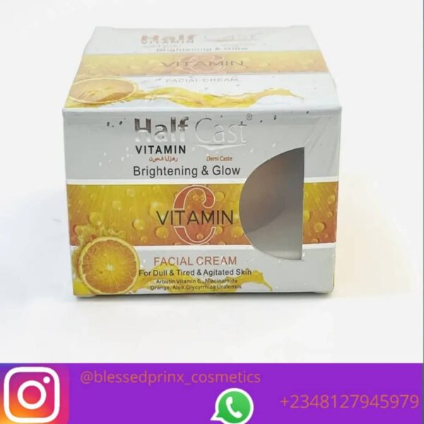 HALF CAST BRIGHTENING & GLOW VITAMIN C FACIAL CREAM