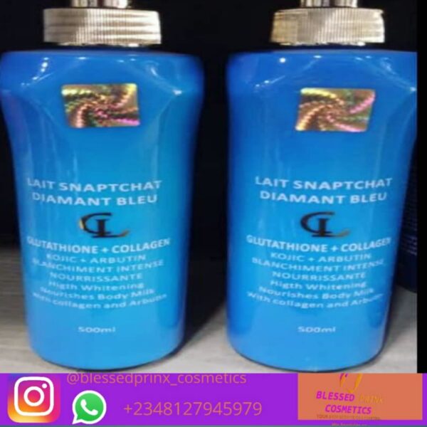 LAIT SNAPCHAT DIAMOND BODY WHITENING LOTION GLUTATHIONE + COLLAGEN (500ML)