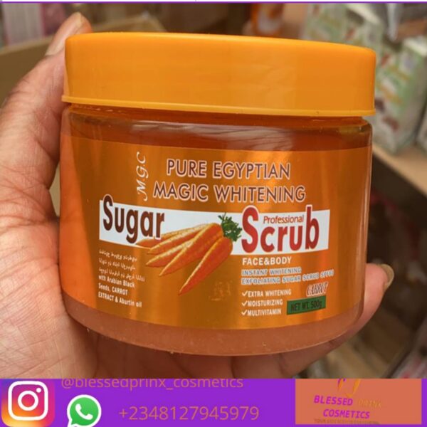 PURE EGYPTIAN MAGIC WHITENING SUGAR SCRUB FACE & BODY CARROT