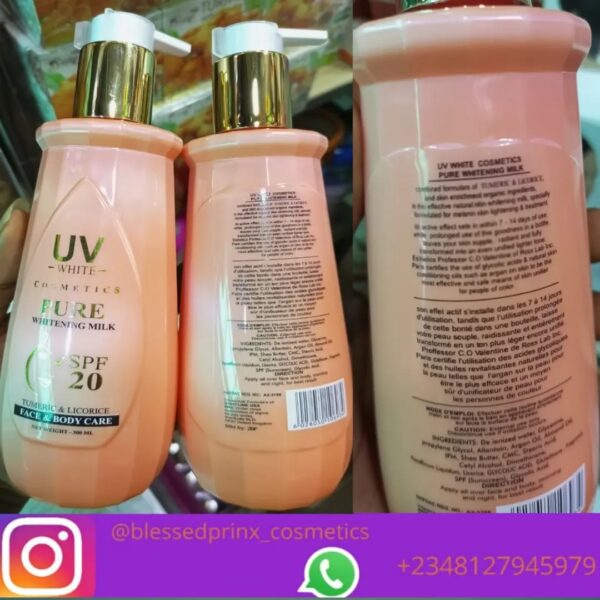 UV WHITE COSMETICS PURE WHITENING MILK (300ML)