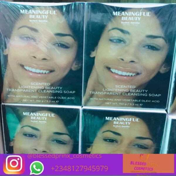 MEANINGFUL BEAUTY SCENTED LIGHTENING BEAUTY TRANSPARENT CLEANSING SOAP (6pics)