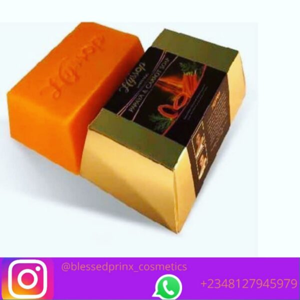 HYSSOP WHITENING PAPAYA & CARROT SOAP (6pics)