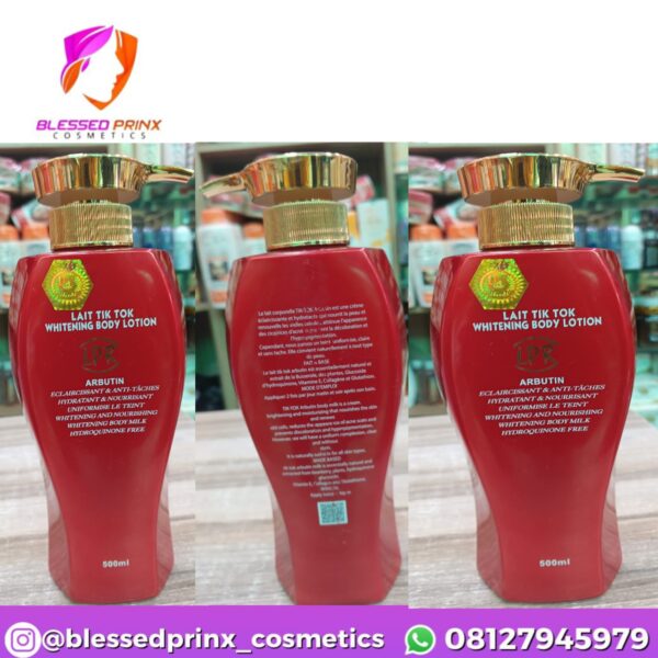 LAIT TIKTOK ARBUTIN WHITENING BODY LOTION 500ML
