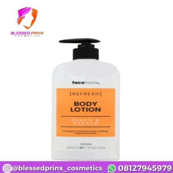 FACE FACTS 'REFRESH' PEACH & PAPAYA BODY LOTION 400ML