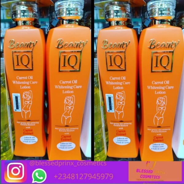 BEAUTY IQ CARROT OIL WHITENING CARE LOTION 500ML