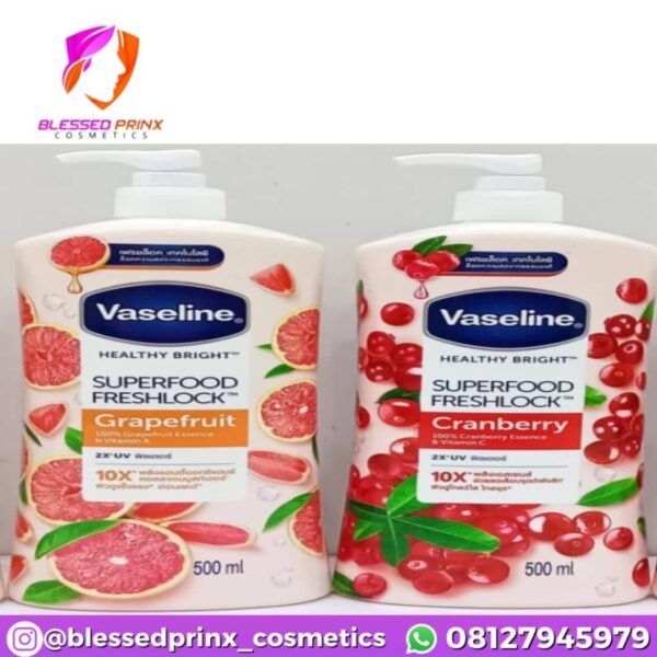 Vaseline Healthy Bright Superfood Freshlock Body Lotion 500ml