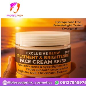 EXCLUSIVE GLOW TREATMENT & BRIGHTENING FACE CREAM ADVANCED MULTI-ACTION FORMULA SPF 30 (100ML)